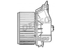 Вентилятор отопителя для FIAT GRANDE PUNTO (199_) 1.2 2005-, код двигателя 199A4.000, V см3 1242, кВт 48, л.с. 65, бензин, Denso DEA09045