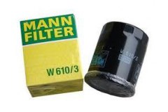 Фильтр масляный W610 для FIAT GRANDE PUNTO (199_) 1.2 2005-, код двигателя 199A4.000, V см3 1242, кВт 48, л.с. 65, бензин, MANN-FILTER W6103